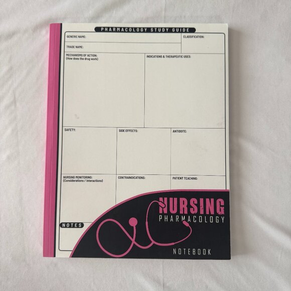 Pharmacology Study Workbook (Nursing, Pharmacological) - Picture 1 of 1